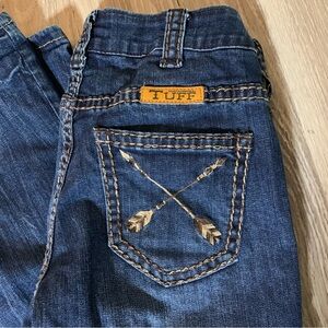 Cowgirl‎ Tuff Co. Women Jean Sz 26x33 (Actual 26x32) Embroidered Arrows Western